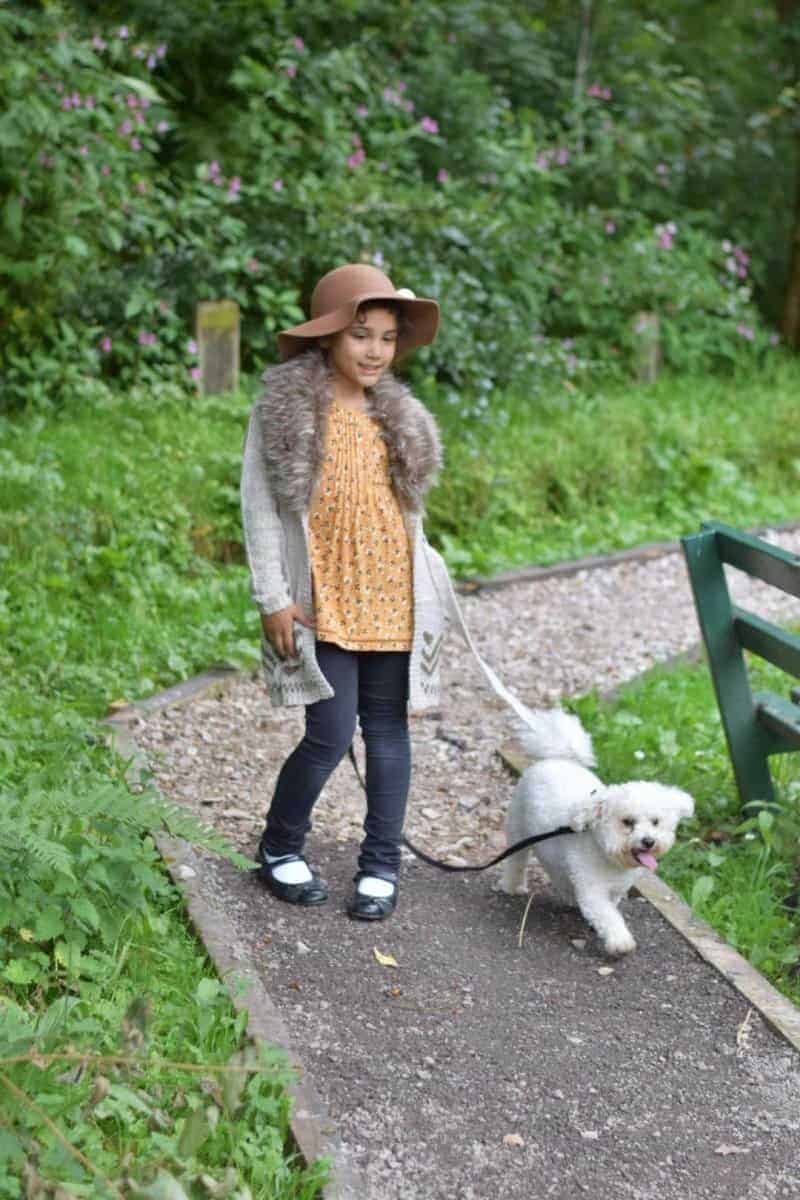 sylvia walking dog