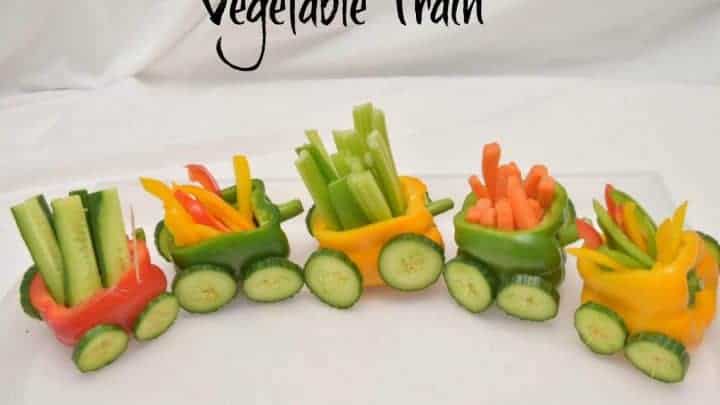 Vegetable Train A Fun Party Food Idea