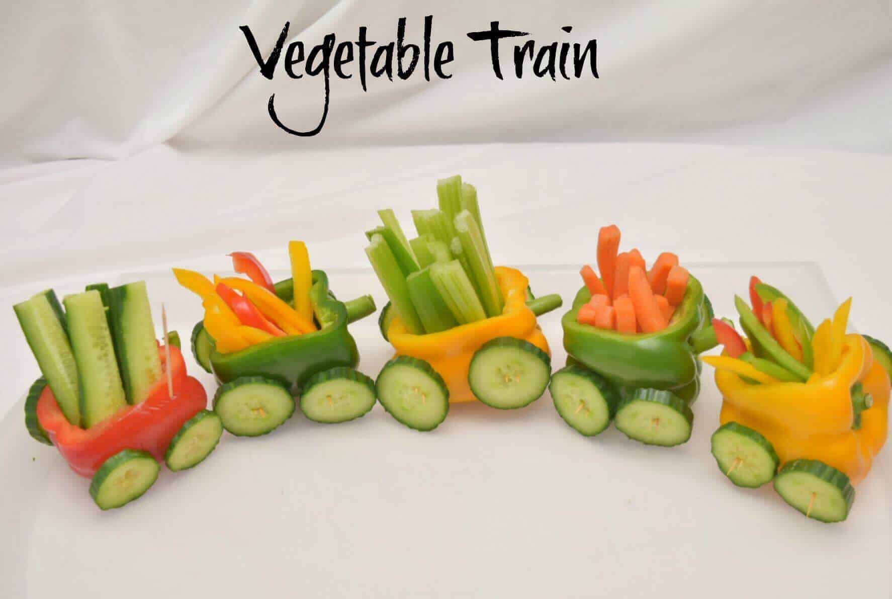 Vegetable Train A Fun Party Food Idea · The Inspiration Edit