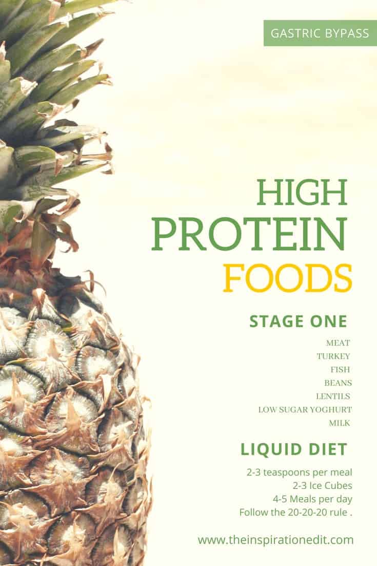 Gastric bypass diet liquid phase infographic