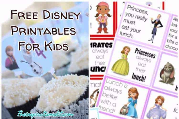 Free Disney Printables For Your Kids · The Inspiration Edit