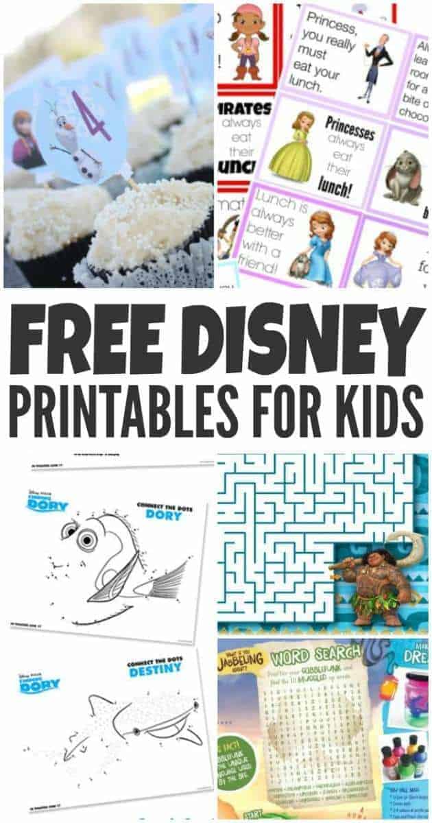 Free Disney Activity sheets. Get your free Disney printables today
