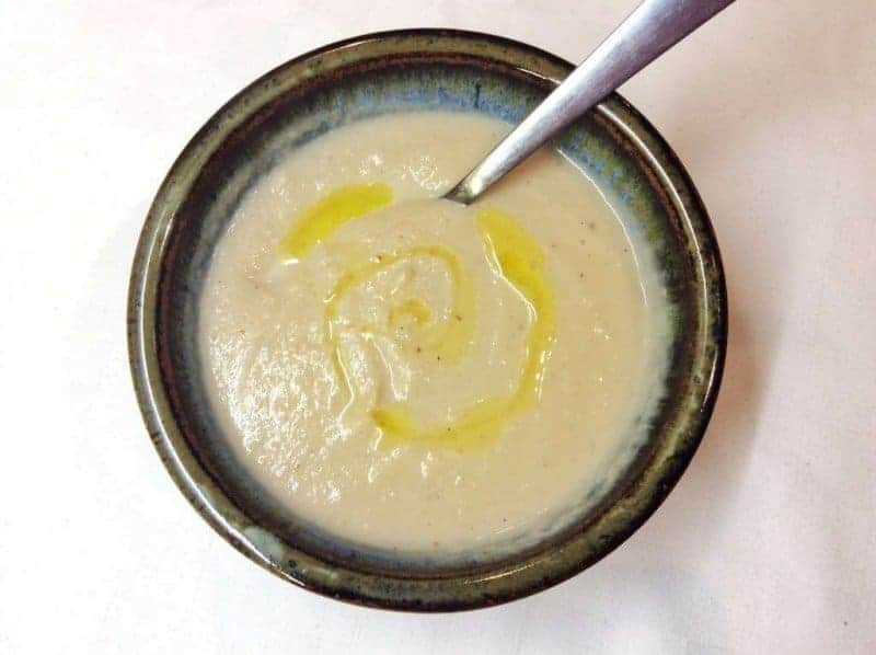 Cauliflower and Chestnut Soup