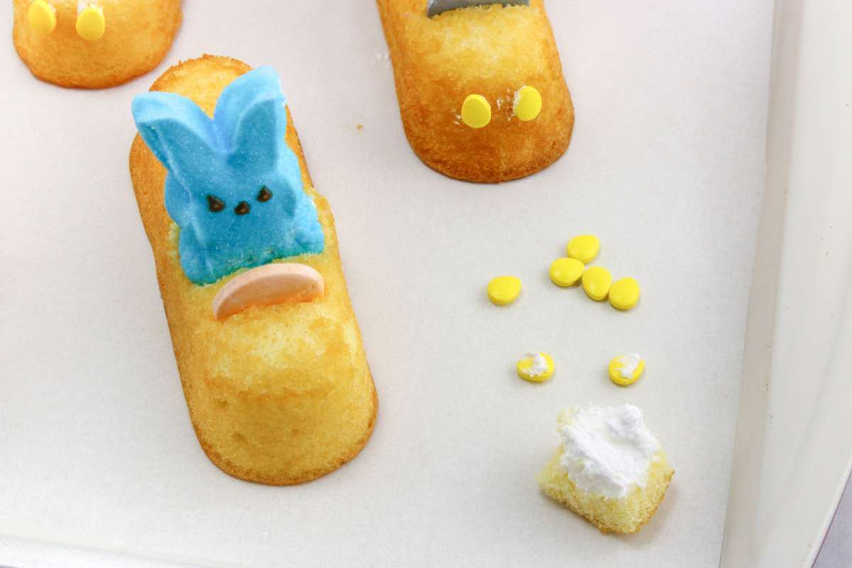 Preparing Easter peeps.