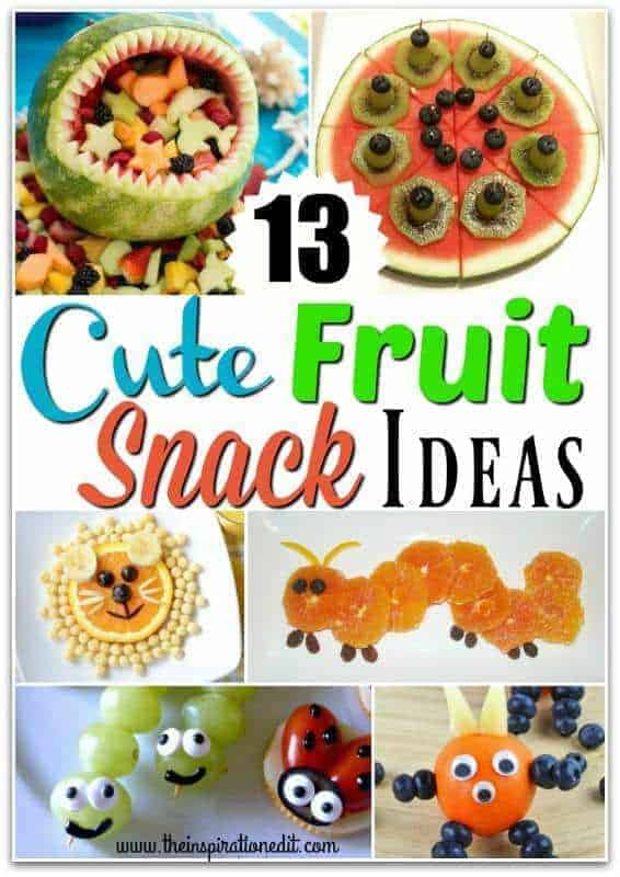 Cute fruit snack ideas for kids