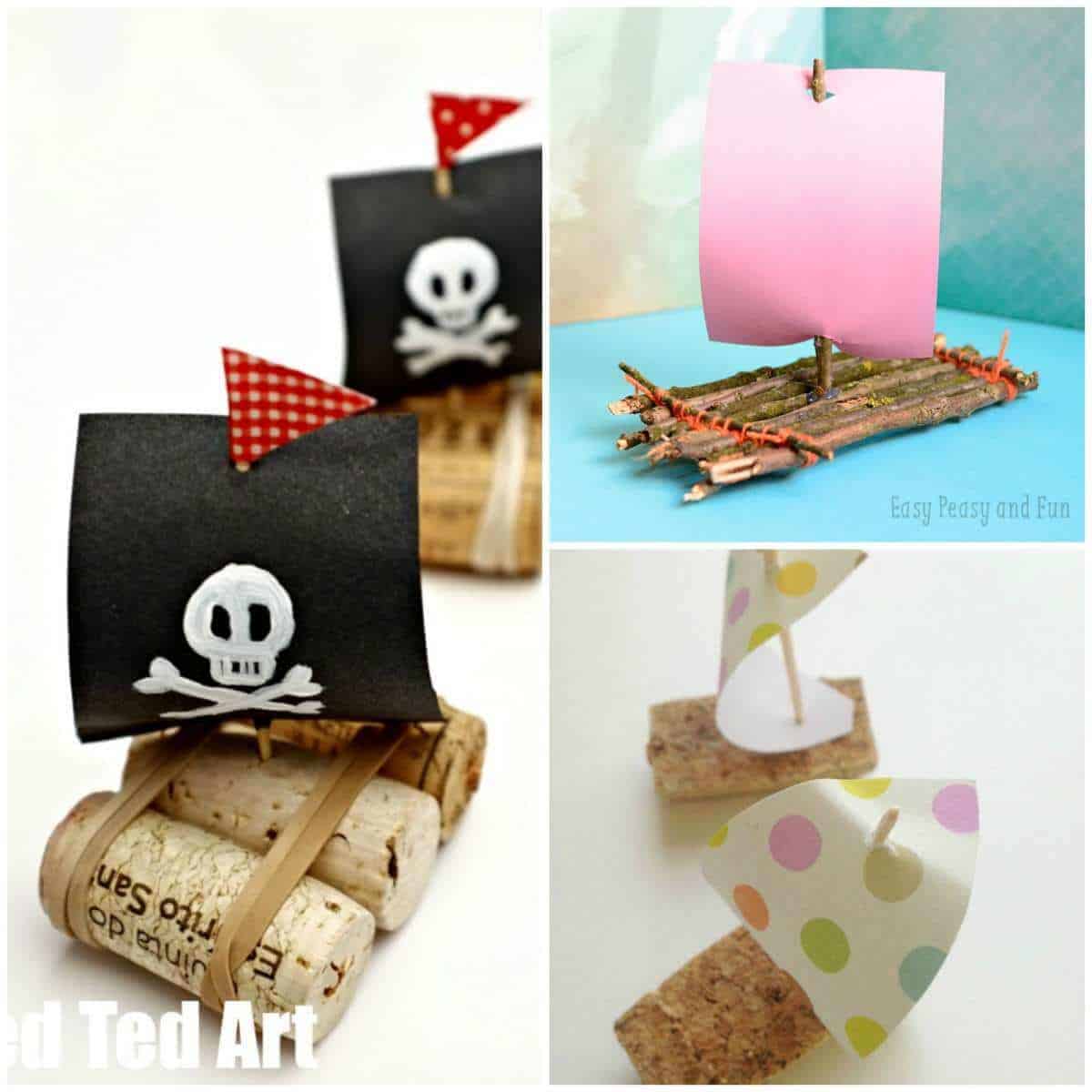 Twig Boat Craft - Easy Peasy and Fun