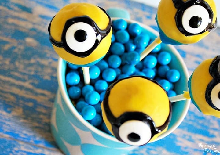 Minion Cake Pops.