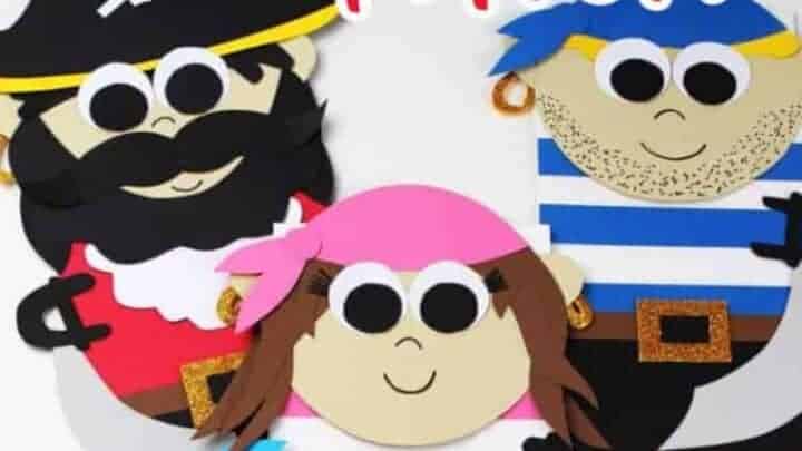 paper bag pirate puppets