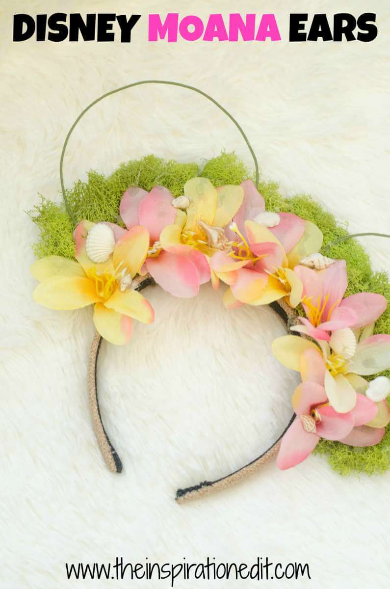 Looking for Disney inspired crafts? Try these Moana Disney Ears!