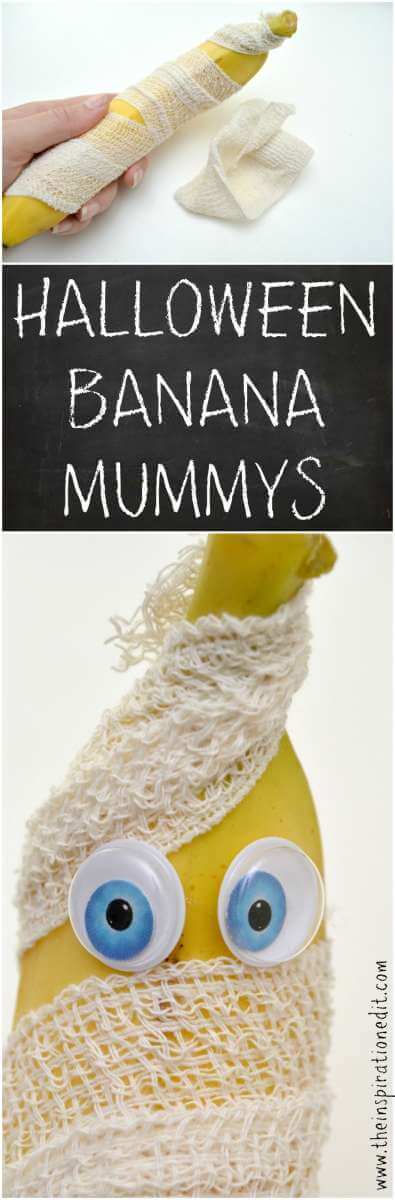 halloween banana Mummy