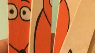 fox popsicle stick craft