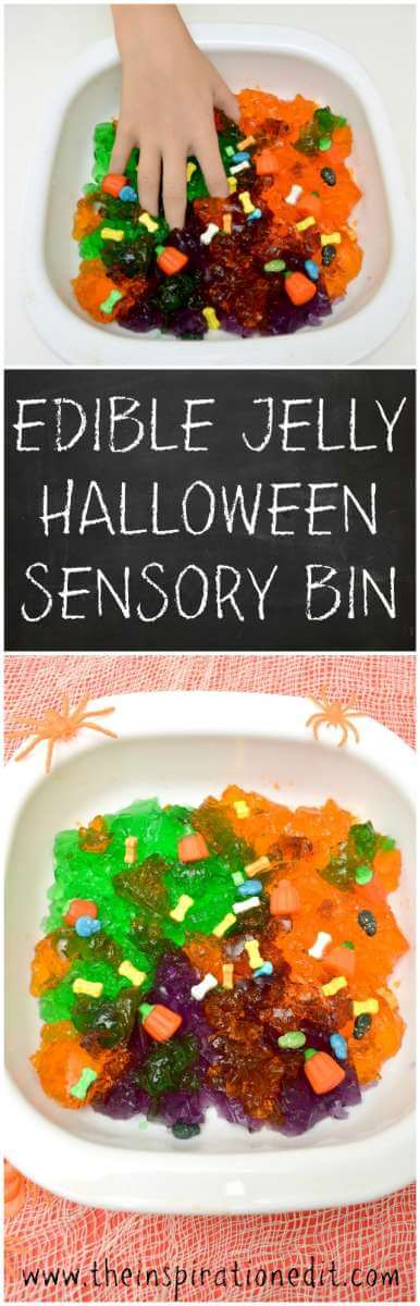 halloween sensory bin