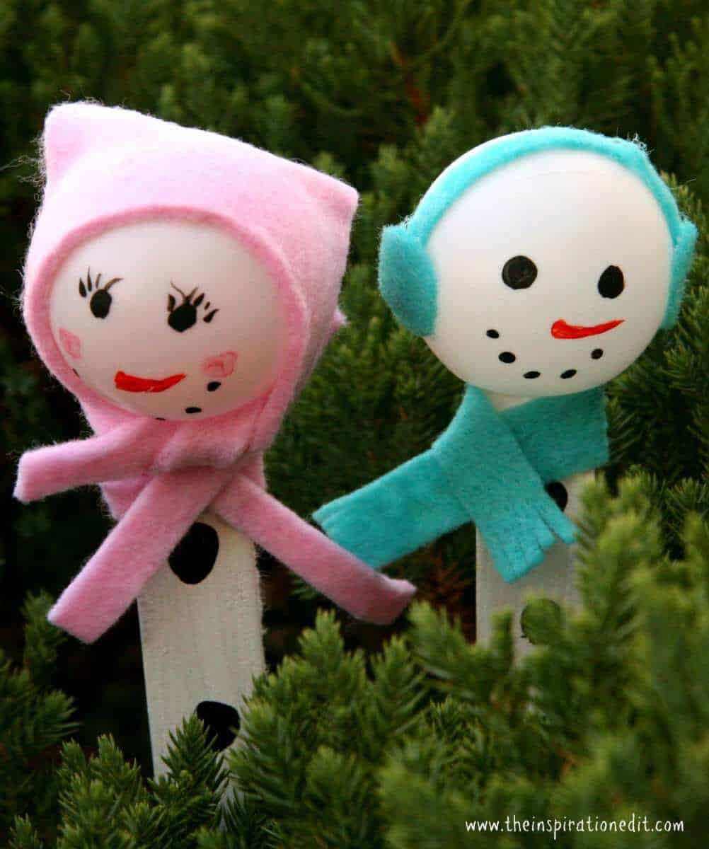 DIY Snowman Decoration.