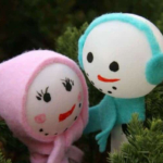 DIY Ping Pong Snowman Decoration.