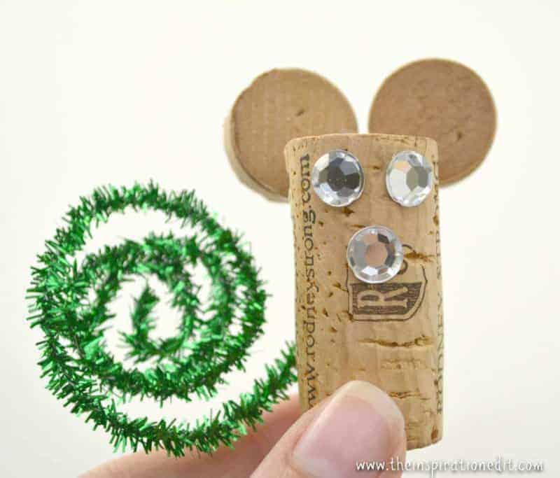 diy wine cork mouse christmas craft