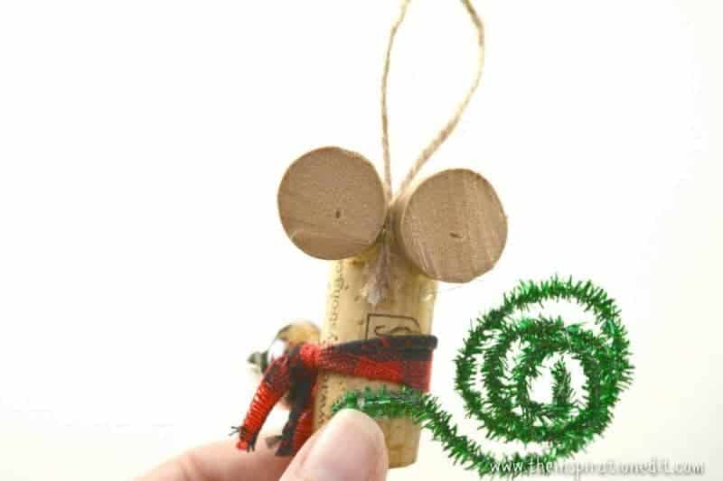 diy wine cork mouse christmas craft