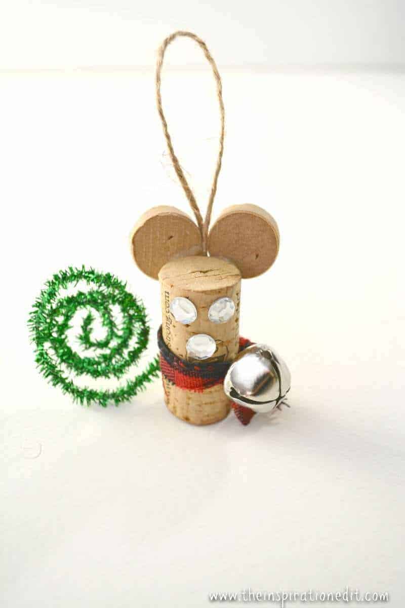 diy wine cork mouse christmas craft