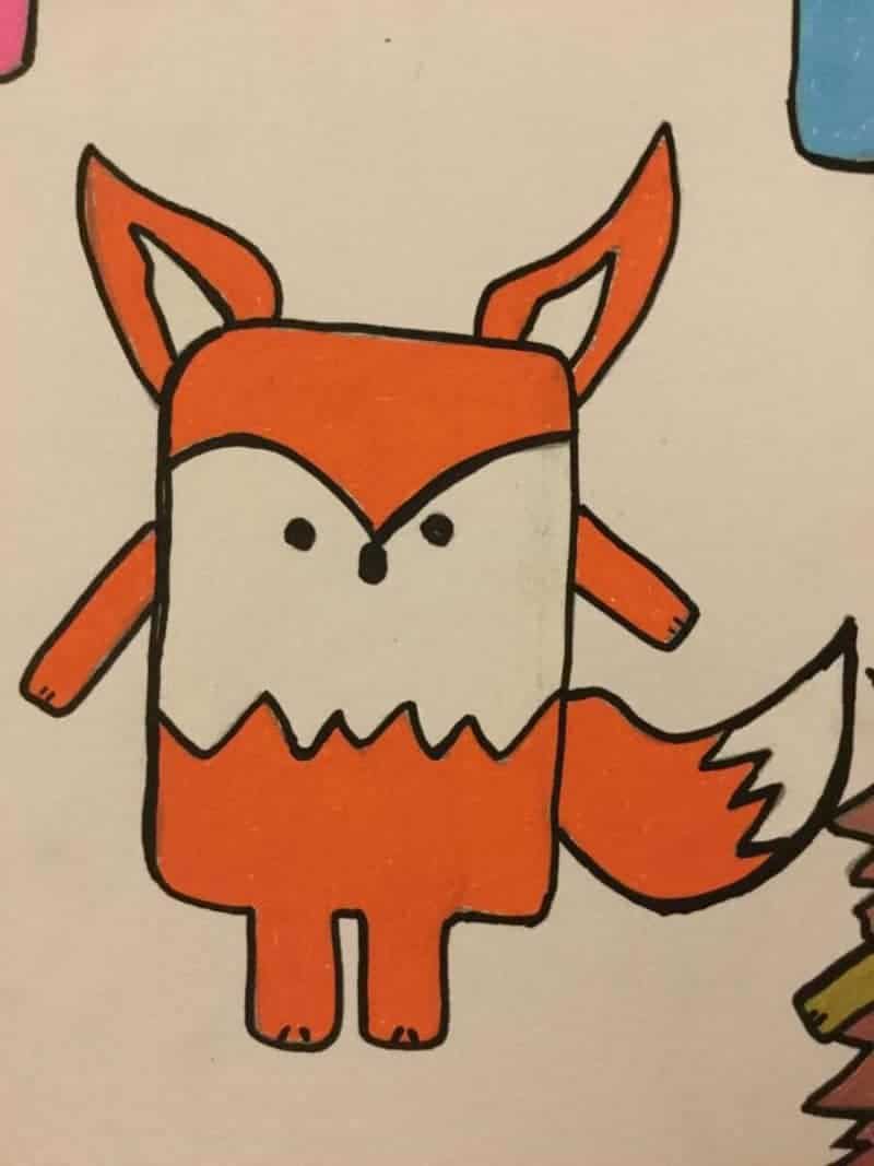 How to Draw a Kawaii Fox.