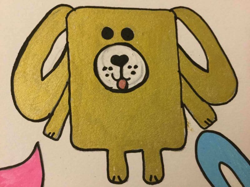 How to Draw a Kawaii Dog.