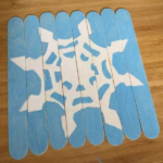 Snowflake crafts for kids.