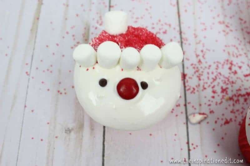 santa cupcake party food idea
