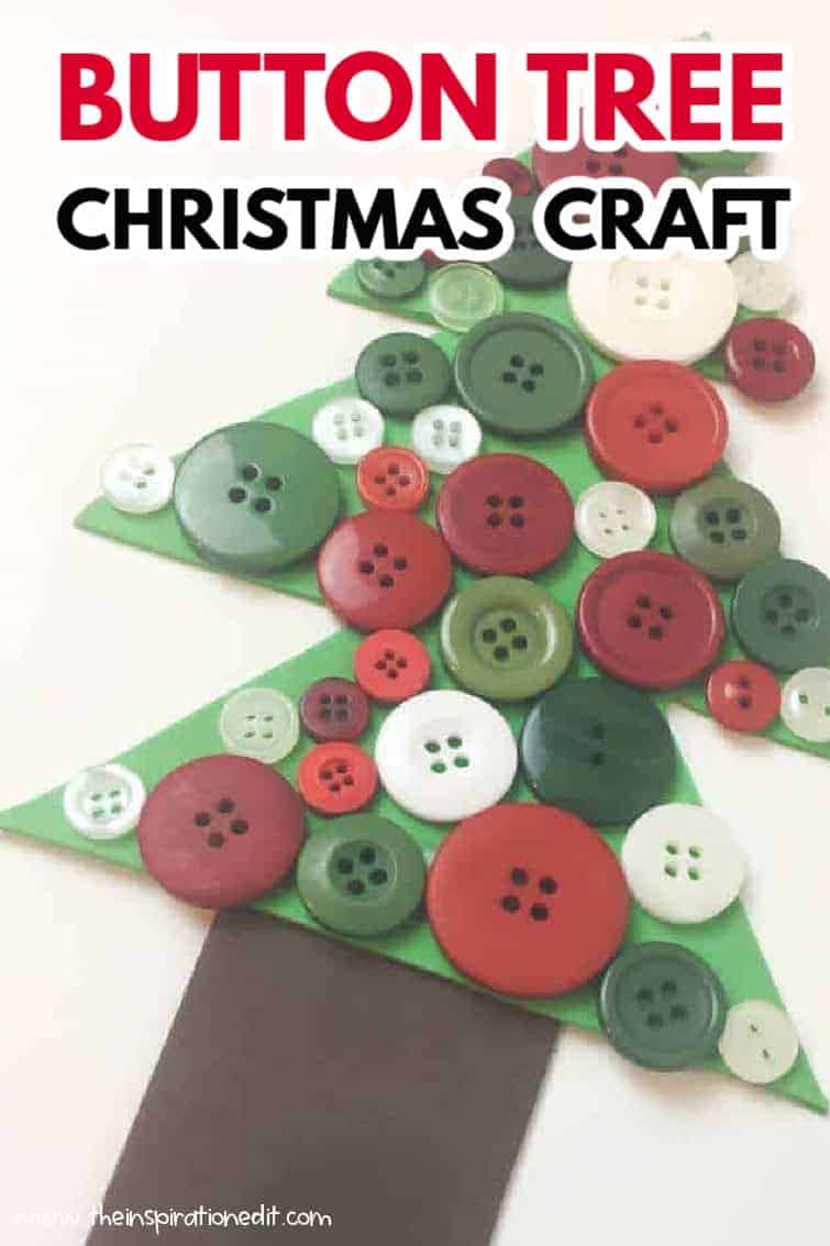 Brilliant Christmas Tree Button Craft · The Inspiration Edit