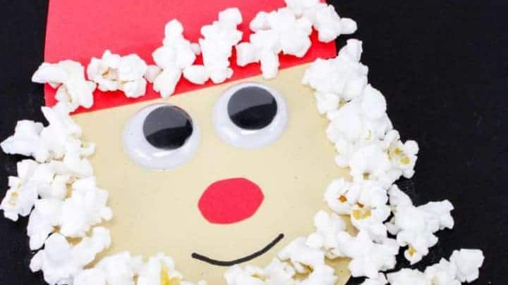 Santa Claus Popcorn craft
