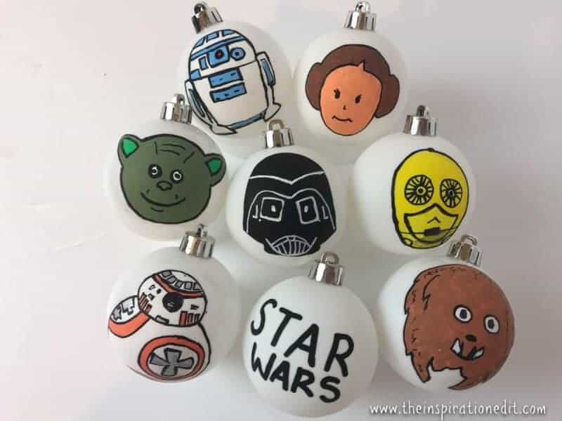 star wars baubles diy decoration idea