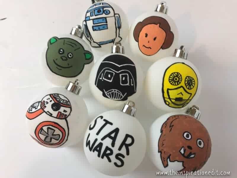 star wars baubles diy decoration idea