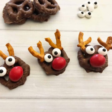 Rudolf Christmas Pretzels.