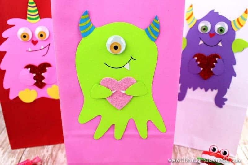 valentines treat bag monster