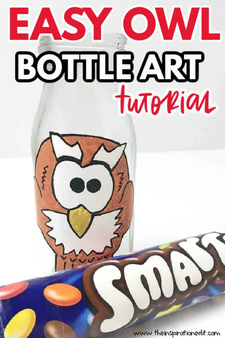 OWL BOTTLE ART
