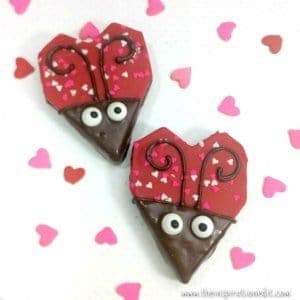 valentines love bug treats