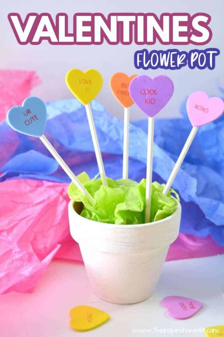 valentines flower pot