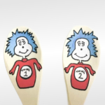 Dr Seuss cat in the hat story spoons.