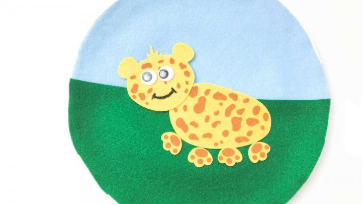 Leopard Paper Plate Craft