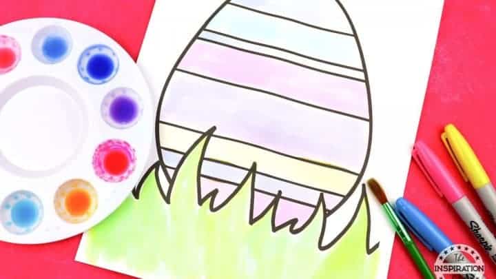 sharpie watercolour easter eggs