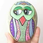 Owl Painted Rock.