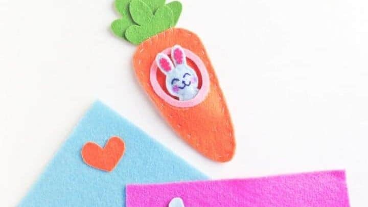 easter bunny in a carrot sewing style