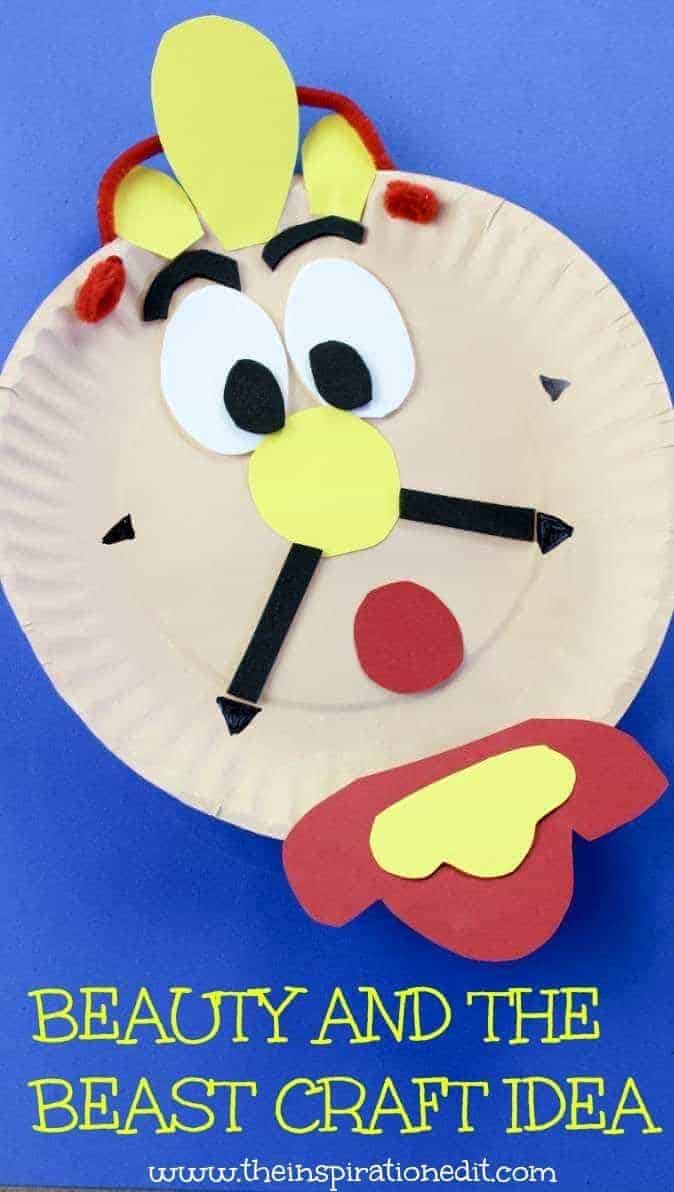 beauty and the beast cogsworth craft(2)