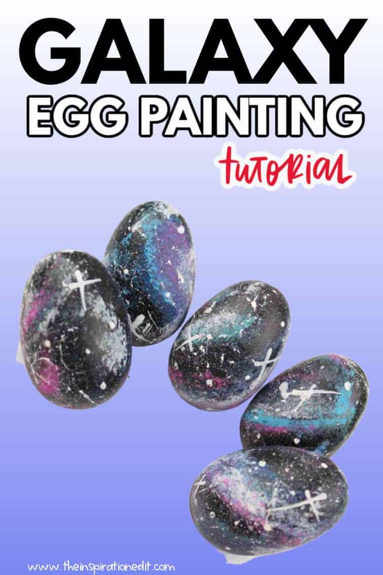 galaxy egg painting