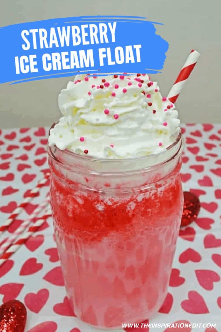 Strawberry Ice Cream Float Recipe · The Inspiration Edit