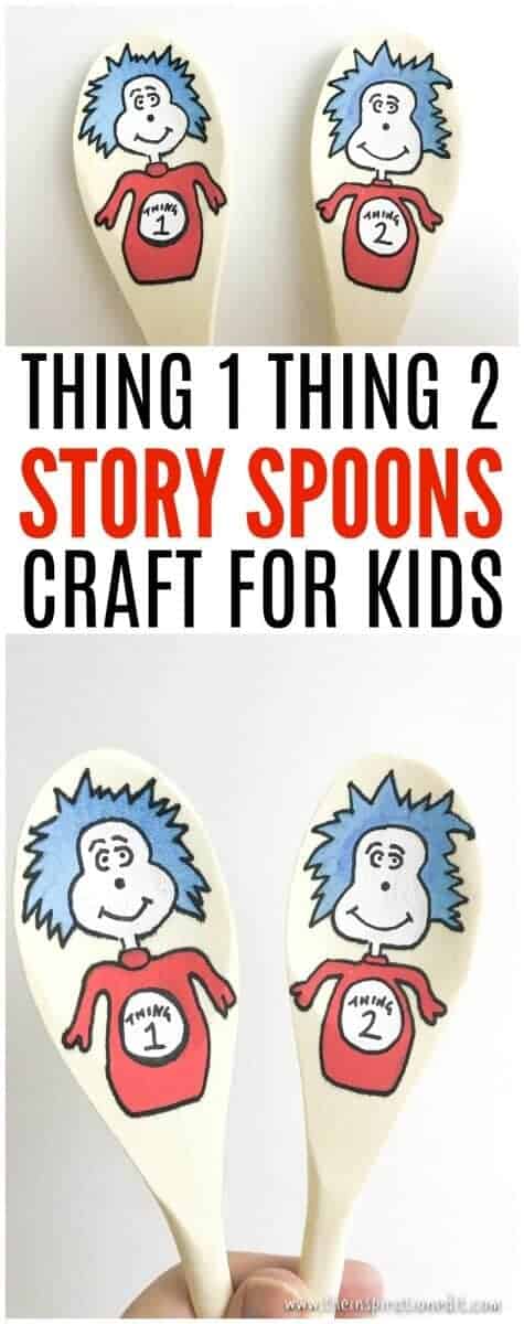 thing one thing two dr seuss story spoons
