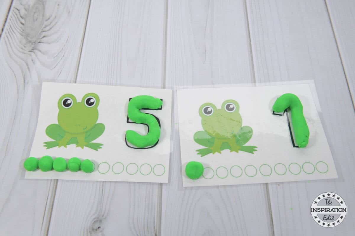 Fantastic Frog Counting Mats With Free Printable · The Inspiration Edit