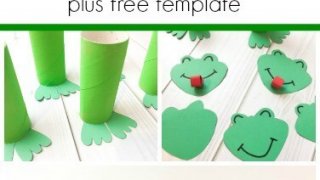 Toilet Tube Frog Craft For Kids