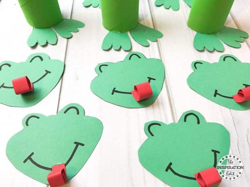 super cute frog craft toilet tube preschool