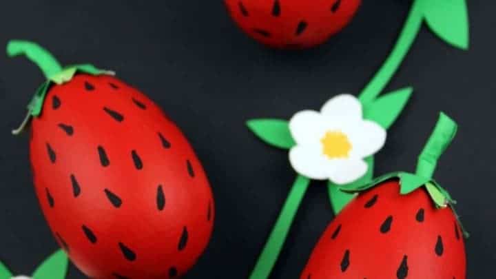 kids strawberry craft