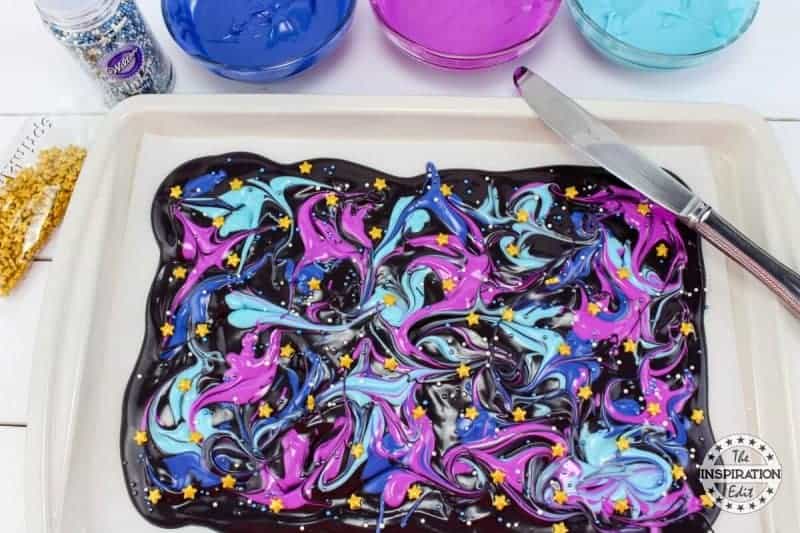 Chocolate Galaxy Bark Chocolate Galaxy Bark
