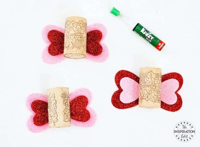 Wine Cork Butterflies Wine Cork Butterfly craft love bugs