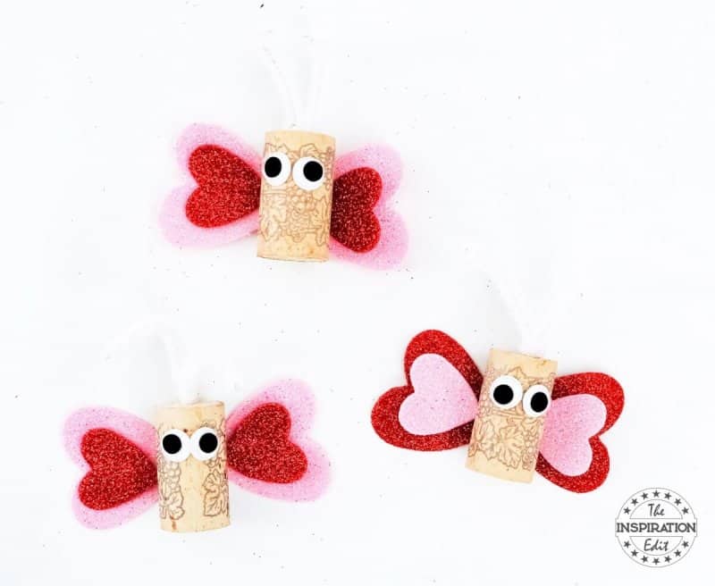 Wine Cork Butterflies Wine Cork Butterflies butterfly craft for mothers day or valentine's day